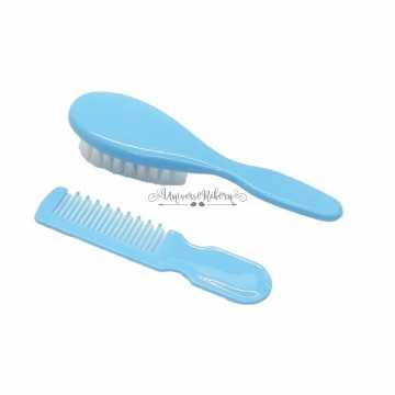 Kit Escova e Pente Azul