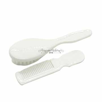 Kit Escova e Pente Branca
