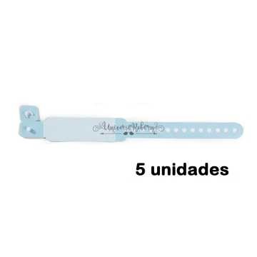 5 Pulseiras Azul de...