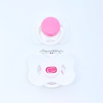 Chupeta Borboleta Branca e...