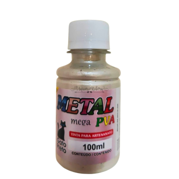 Tinta Metal Mega Pva Prata...
