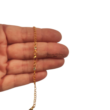 Pulseira de Pedrinha Rosa