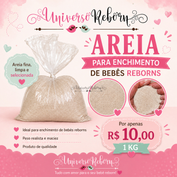 Areia fina para enchimento