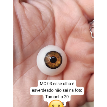 Olho Acrílico MC 03-  Tam 20