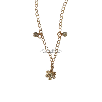 Pulseira Flor e Pedrinha